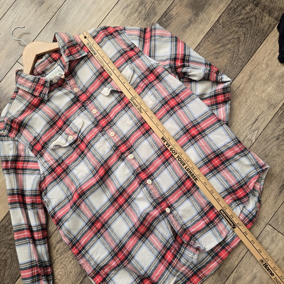 American Eagle Mens Large Plaid Button Down Shirt - Picture 4 of 9